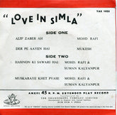 Iqbal Qureshi, Rajinder Krishan - Love In Simla (45-RPM) Image